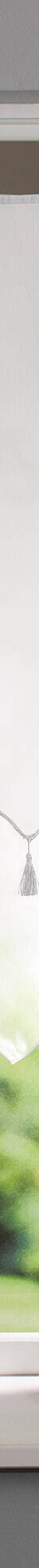 Vitrage voile double uni forme pointe finition pattes (blanc / blanc) Vitrage voile double uni forme pointe finition pattes (blanc / blanc)